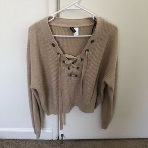 cute tan sweater